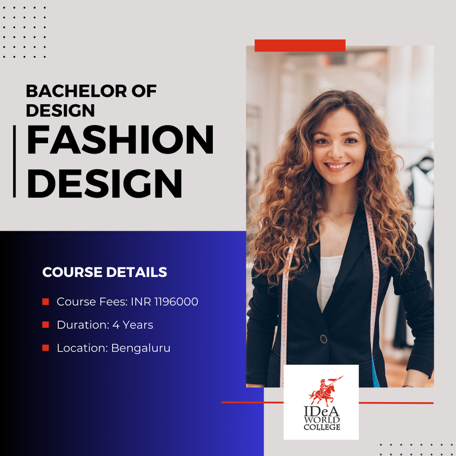 Bachelor of Design in Fashion Designing at IDeA World College, Bengaluru/Bangalore